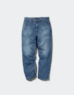 ユニクロ ワイドフィットジーンズ デニムパンツ　34インチ　ブルー