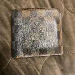 ルイヴィトンチェック柄レザー二つ折り財布