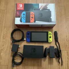Nintendo Switch 本体 ブルー／ネオンイエロー SDカード付