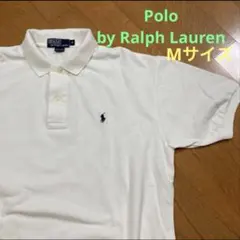 美品★ Polo by Ralph Lauren ホワイトポロシャツ メンズM