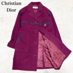 【希少・美品】クリスチャンディオール　ウールコート　アルパカ混　ブルー　M Christian Dior - Christian Dior 2021aw セーラーカラー ニット