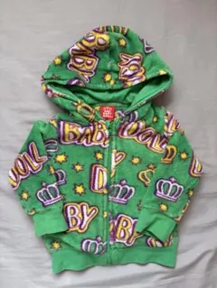 BABY DOLL フリースパーカー 80サイズ グリーン