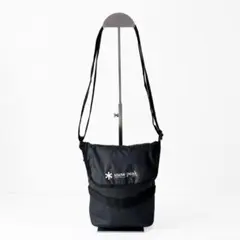 【未使用級】スノーピーク　ショルダーバッグ　黒　サコッシュ　ナイロンのサムネイル