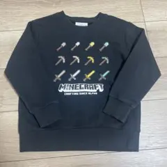 MINECRAFT ブラック トレーナー 130