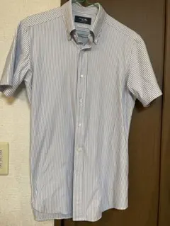 鎌倉シャツ Maker's Shirt 半袖 ストライプ M ニットノーアイロンのサムネイル