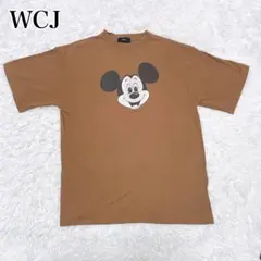 WCJ】Disney100 ミッキーフェイス Tシャツ ブラウン ディズニー - メルカリ