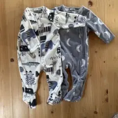 next baby フリース　ロンパース　セット　6-9month