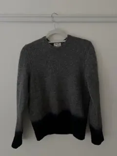 【Acne Studios】アクネ バイカラー ウール ニット セーター XSのサムネイル