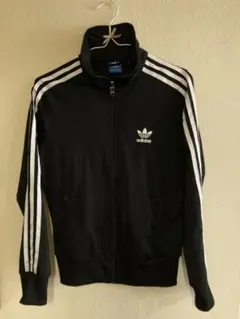 adidas ブラック ジャージ 3本ライン トラックジャケット