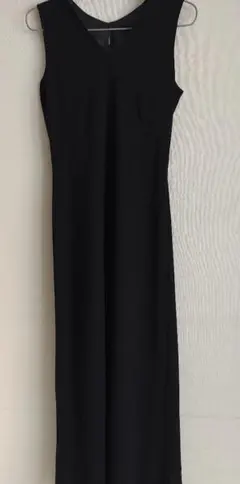 コムサイズムブラック ノースリーブ ドレス