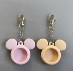 ミッキー型 缶バッジホルダー2個セット