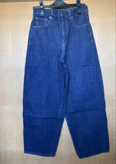 濃紺 ワイドレッグデニム