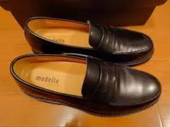 modello ビジネスシューズ 25.5cm ブラック ローファーのサムネイル