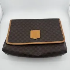 【人気】CELINE オールドセリーヌ マカダム柄 クラッチバッグ M13