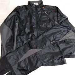 ジャージ上下セット ブラック/グレー