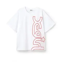 新品未使用　90cm 白　エックスガールステージス　ビッグミルズロゴTシャツのサムネイル