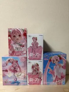 【未開封】桜ミク プライズフィギュア 5種セット