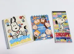 レトロ　PEANUTS スヌーピー メモ帳 3冊セット