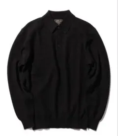 BEAMS PLUS ダイヤモンドパターンニ ットポロシャツ