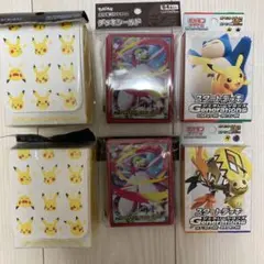 スタートデッキ　デッキシールド　デッキケース　ポケモン　ピカチュウ