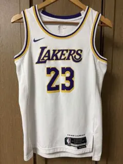 ナイキ製 レイカーズ レブロン MVP 限定ユニフォーム M ホワイト