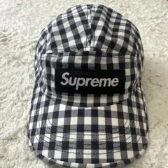 Supreme チェック柄キャップ