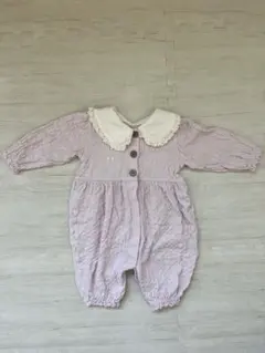 新品　バースデイ　春　ピンク　女の子50〜70 ロンパース2wayオール