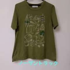NORTHERN TRUCK ガーデニング柄 半袖Tシャツ カーキ Lのサムネイル