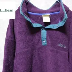 L.L.Bean フリース プルオーバー　スナップボタン