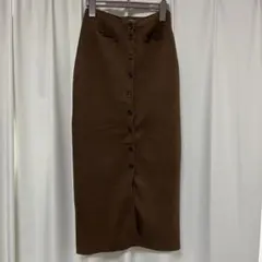 MOUSSY ブラウン タイトスカート