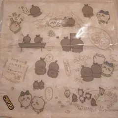 ちいかわ 映画 人魚の島のひみつ 刺繍入りガーゼハンカチ ヒトハとフタバ