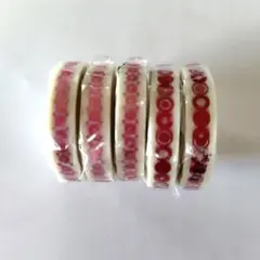 カモ井 mt fab 箔押し マスキングテープ 5個セット 7mm 箔押しのサムネイル