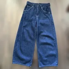UNIQLO JEANS バギーカーブジーンズ　サイズ25 ネイビー