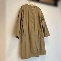 無印良品　XL ノーカラーベージュコート