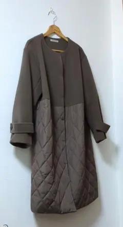 【４Ｌサイズ】ほぼ新品　キルティング ロングコート