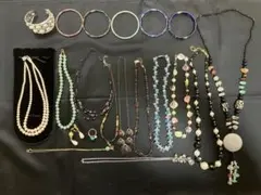パール系・天然石系・ビーズ・ヴィンテージ　アクセサリー20点　まとめ売り