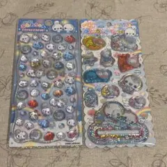 ぷくぷくあわわちゃん プチドロップステッカー ウォーターinシール 2セット