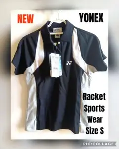 [未使用品] YONEX ヨネックス ラケットスポーツ トップス シャツ S 黒