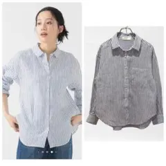 送料無料) B:MING by BEAMS リネン100% ストラプシャツ　Sのサムネイル