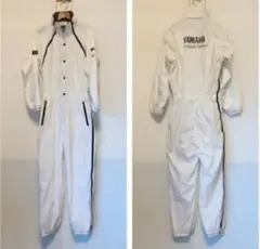 70s80sビンテージ当時物HONDAレトロSRオールインワン 白ツナギ作業着L