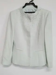 クリーニング済み Eau Sovage ジャケット 9号 ライトグリーン