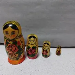木製マトリョーシカ 4体セット