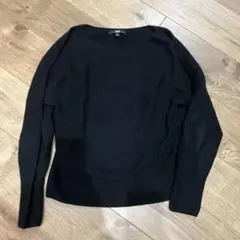 UNIQLO ブラック 長袖ニット S
