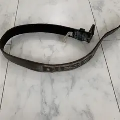 本日即決DIESEL カジュアルレザーベルト グレー10%引き