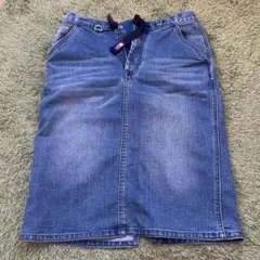デニムスカート ひざ丈スカート