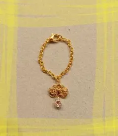 ドール用 ネックレス (3) ハンドメイド ゴールド