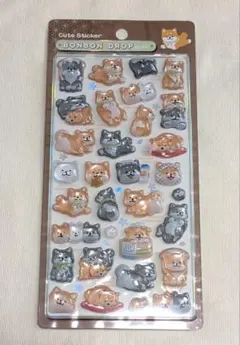 ボンボンドロップシール　和柄　犬　ボンドロ