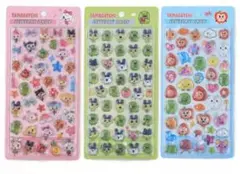 【安価出品】たまごっち風 立体シール 硬め素材 3枚セットで1080円
