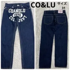 CO&LU ココルル デニムジーンズ Y2K 1998 カレッジロゴ 男女　31のサムネイル
