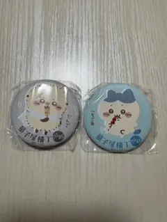 ちいかわもぐもぐ本舗　川越限定　缶バッジ　ハチワレ　ラッコ